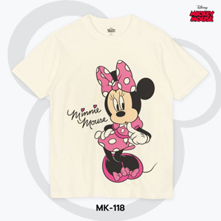 Power 7 Shop เสื้อยืดการ์ตูน มินนี่เมาส์ ลิขสิทธ์แท้ DISNEY  (MK-118)