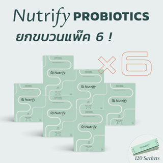 🌟กรอกโค้ด NUTRIF09🌟 Nutrify Probiotics ยกขบวนแพ็ค 6 กล่อง
