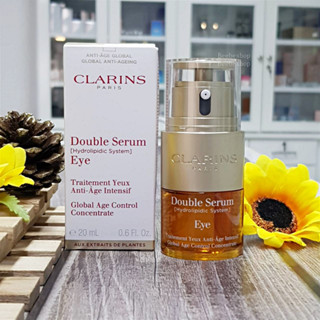 Clarins double serum eye 20ml ผิวรอบดวงตาเรียบเนียน กระชับขึ้น