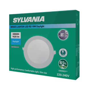 [สินค้าใหม่ Sep 2022] SYLVANIA ดาวน์ไลท์ฝังฝ้า BRAVO LIGHTER LED RD 18W  มีให้เลือก 2 แสง (แสงเดย์ไลท์ / แสงวอร์มไวท์