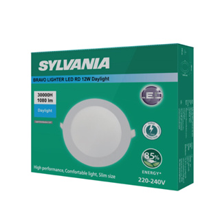 [สินค้าใหม่ Sep 2022] SYLVANIA ดาวน์ไลท์ฝังฝ้า BRAVO LIGHTER LED RD 12W  มีให้เลือก 2 แสง (แสงเดย์ไลท์ / แสงวอร์มไวท์