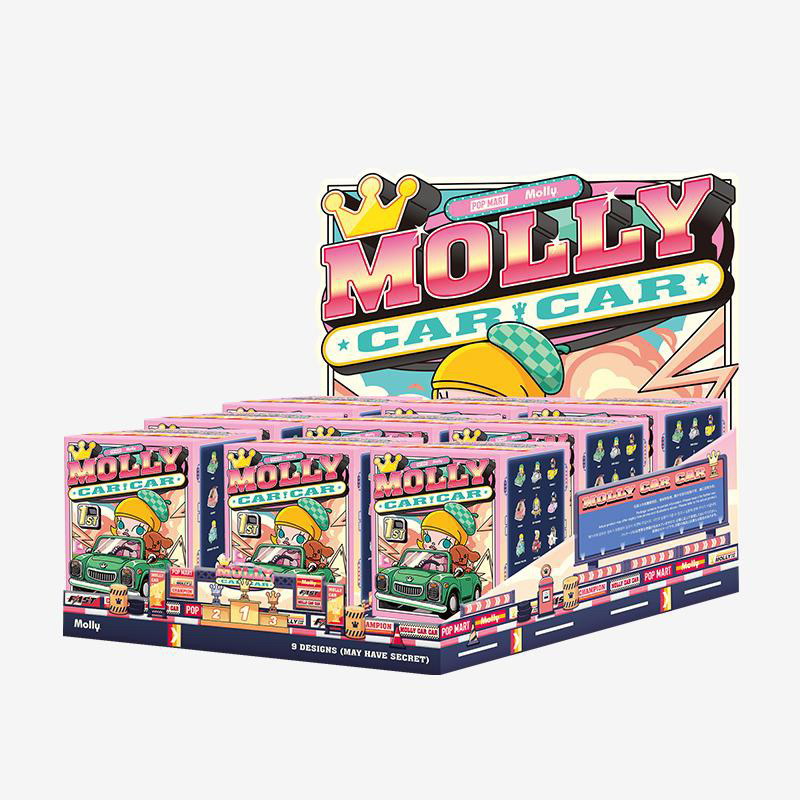 [พร้อมส่ง ยกกล่อง] POP MART Molly Car Car Series ส่งฟรี