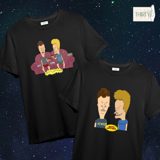 Beavis and Butt-head เสื้อยืดUnisex (ผ้าcotton 100% สกรีนชัด สีสด ติดทน)