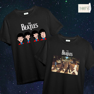 The beatles หน้าเดียว เสื้อยืดUnisex (ผ้าcotton 100% สกรีนชัด สีสด ติดทน)