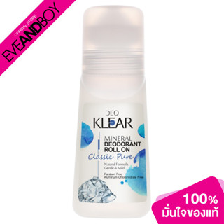 DEOKLEAR - Classic Pure Mineral Deodorant Roll-On 65 g.