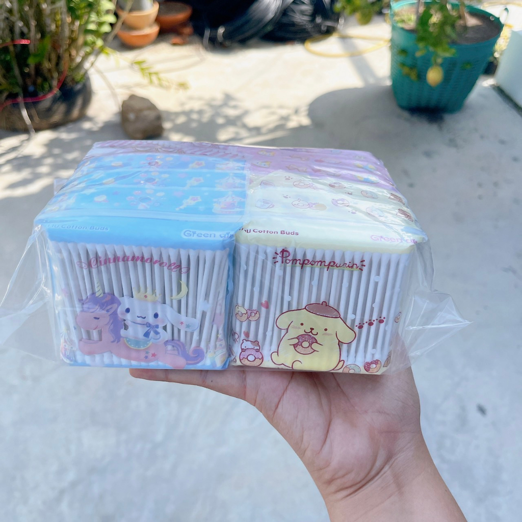 Cotton Buds  ลายลิขสิทธิ์แท้ น่ารักๆ / ยกแพ๊ค 12 ซอง