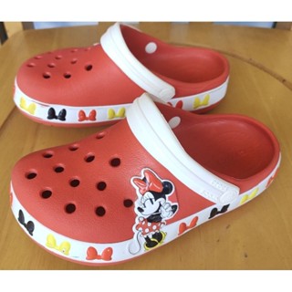 **มือสอง** รองเท้าเด็ก Crocs Minnie mouse size C12(ยาวด้านใน 19cm)