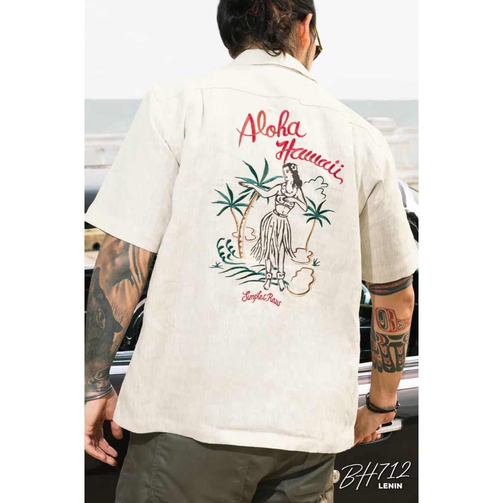 Simple&Raw - เสื้อเชิ้ต BH712 BlueHawaii Shirts (Tan)