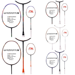 ไม้แบดมินตัน LI NING BADMINTON RACKET - WINDSTORM 76 LIGHT WEIGHT ฟรีเอ็น+กริป+ซอง+ประกัน+ขึ้นเอ็น