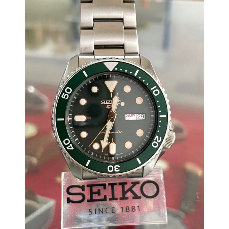 SEIKO 5 NEW SRPD63K  สีเขียวโคตรเหนี่ยวทรัพย์