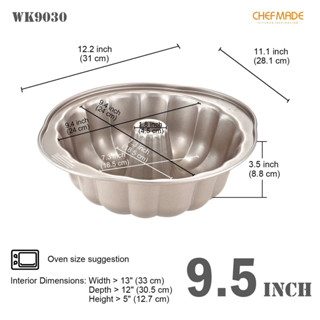 CHEFMADE WK 9030 Bundt Cake Pan Non-Stick