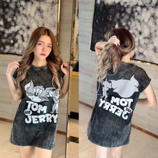 [พร้อมส่ง] เสื้อฟอกเเขนลั้ม สกรีนหน้าหลัง