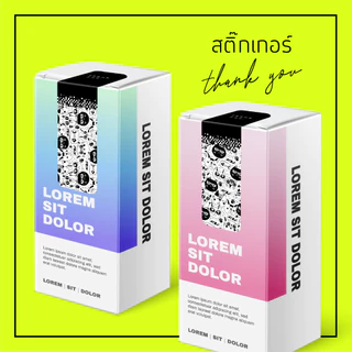สติ๊กเกอร์ thank you ลาย น้องแมว 1 แผ่น มี 100 ดวง