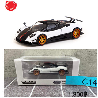 TARMAC WORKS 1:64 PAGANI ZONDA CINQUE WHITE &amp; BLACK DIECAST MODEL T64G-TL021-WH