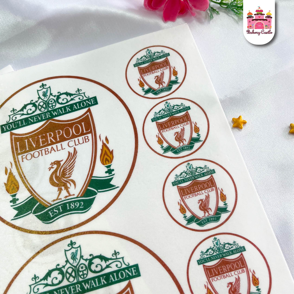 แผ่นเวเฟอร์ตกแต่งเค้ก Wafer Sheet ลายฟุตบอล สีสวย ไม่ทึบ คมชัด - รูปที่ 4