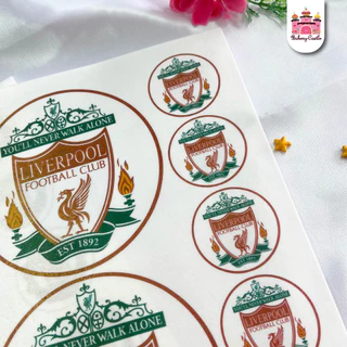 แผ่นเวเฟอร์ตกแต่งเค้ก Wafer Sheet ลายฟุตบอล สีสวย ไม่ทึบ คมชัด
