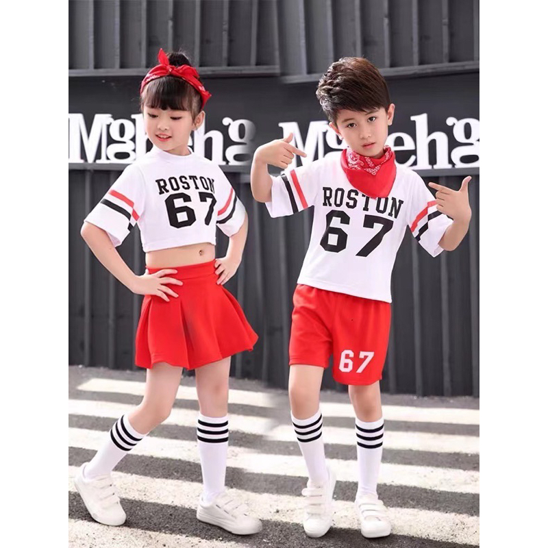 (พร้อมส่ง)67ลายใหม่ล่าสุด#ชุดเต้นแจ๊สแดนซ์ #ฮิปฮอป เด็กชาย 2-10ปี