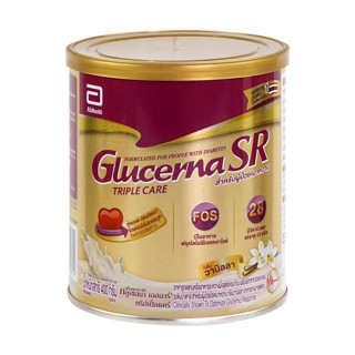 Glucerna SR Triple Care 400กรัม (1กระป๋อง) นมสำหรับผู้ป่วยโรคเบาหวาน รสวนิลลา