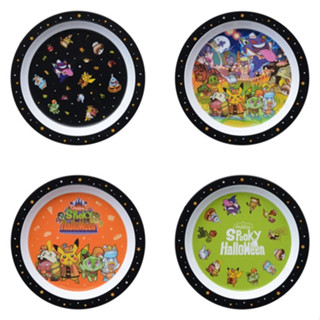 [ส่งตรงจากญี่ปุ่น] Pokemon Melamine Plates 4 type set Paldea Spooky Halloween 2023