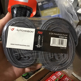 ยางในจักรยาน Packคู่ Hutchinson 700c 48mm Presta Valve Road Bike inner tube butyl