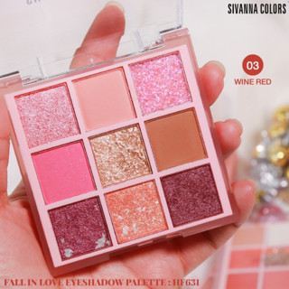 #HF631 SIVANNA FALL IN LOVE EYESHADOW PALETTE อายแชโดว์ ฟอล อิน เลิฟ