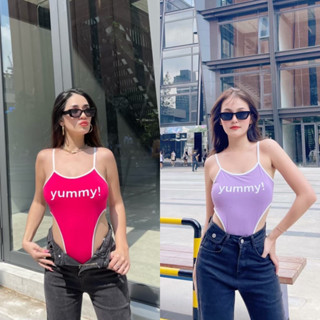 Yummy Bodysuit บอดี้สูทสกรีน Yummy (1027)