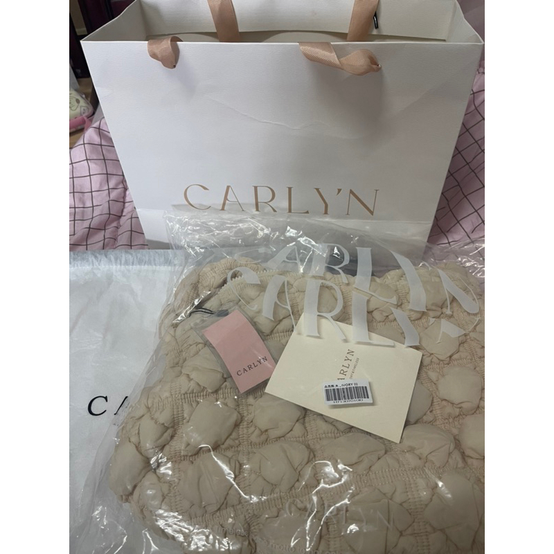 calyn bag solf L สีivory
