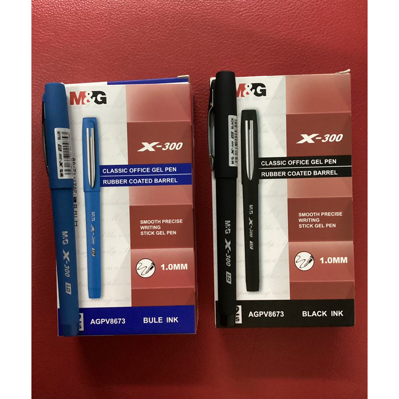 M&G AGPV8673 ปากกาเจล X-300 หัวใหญ่ 1.0 มม. ด้ามยาง