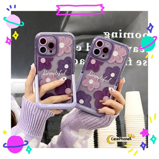 🔥จัดส่งภายใน 24 ชม🔥เคสสำหรับไอโฟน12 13 14 Pro Max For 11 เรียบง่าย ดอกไม้ สาวน่ารักหัวใจ ความนิยม การป้องกันการตก Case