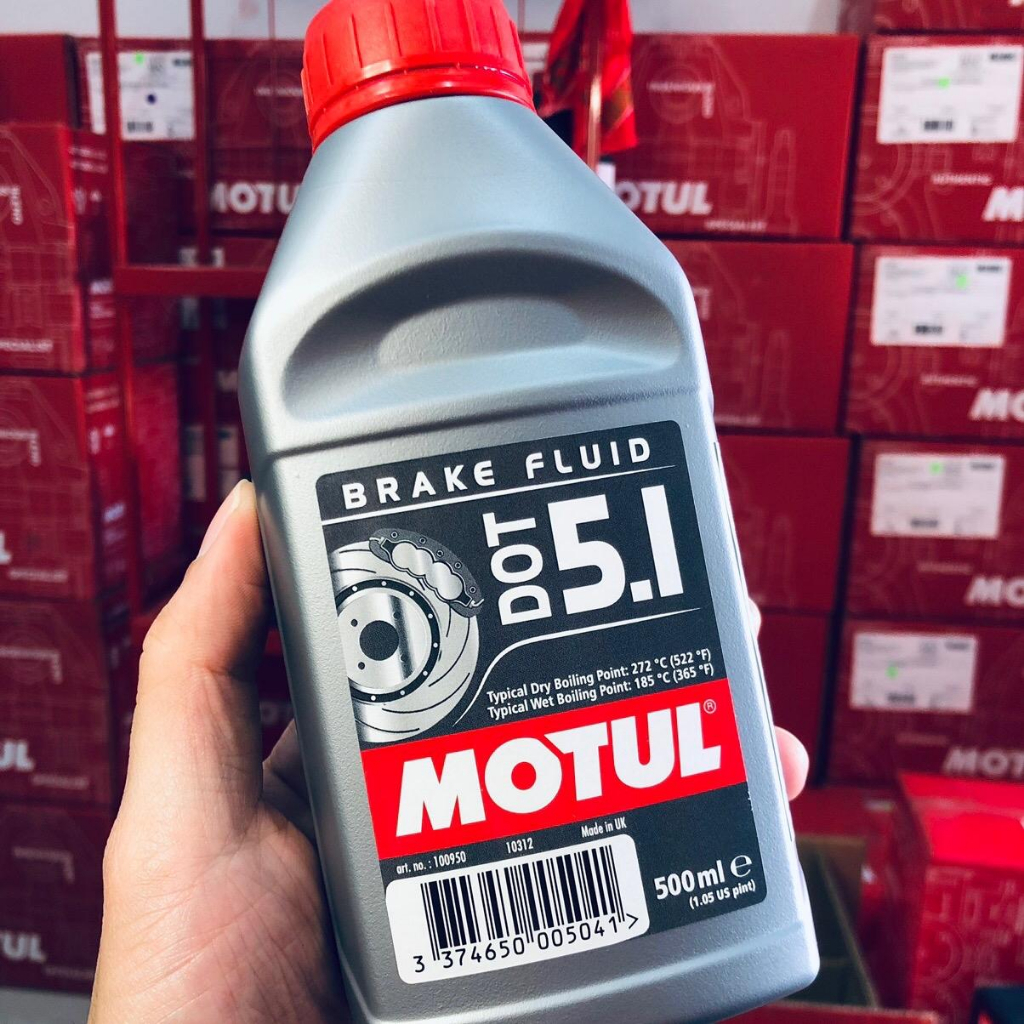 MOTUL น้ำมันเบรค DOT 5.1 สังเคราะห์แท้100% ตัว Top สุด นำเข้าจากประเทศ อังกฤษ