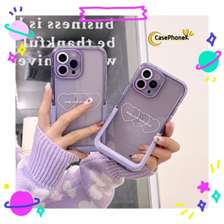 ✨จัดส่งภายใน 24 ชม✨เคสสำหรับไอโฟน12 13 14 Pro Max For 11 เรียบง่าย สาวน่ารักหัวใจ สไตล์คู่รัก ฤดูร้อน การป้องกันการตก Ca