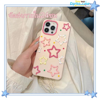 🎈จัดส่งภายใน24ชม🎈เคส for iPhone 11 14 Pro Max Case for iPhone 12 13 ป้องกันการตก การป้องกัน ดาว หวานสวย สไตล์วรรณศิลป์