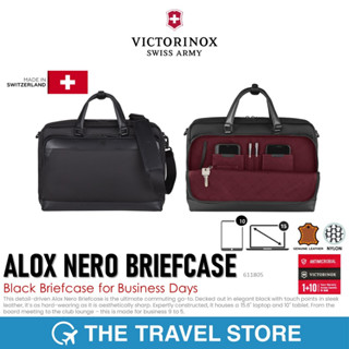 VICTORINOX Alox Nero Briefcase | Black Briefcase for Business Days (611805) กระเป๋าใส่เอกสาร รองรับคอมพิวเตอร์