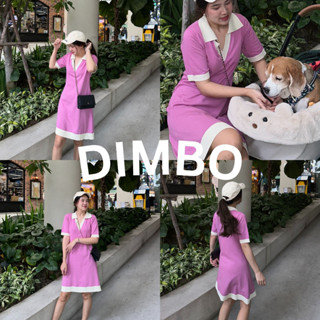 12FEBRUARY | DIMBO KNIT DRESS เดรสผ้ายืดไหมพรม คอปก ทรงใส่สบายไม่แนบตัว