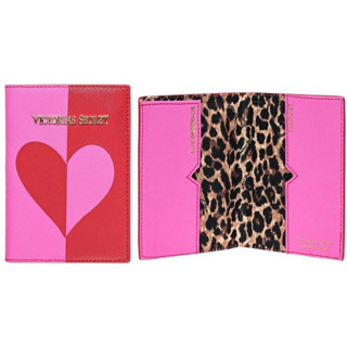 Victorias Secret Passport Case  สีชมพูลาย  Pink  Heart  ใหม่แท้ 100% อเมริกา