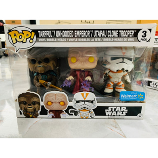 Funko Pop! Star Wars Tarfful/Unhooded Emperor/Utapau Clone Trooper - 3 Pack(กล่องบุบเล็กน้อย)