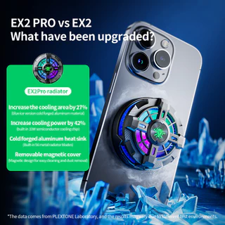 PLEXTONE EX2pro/ EX2/ EX1 Pro พัดลมมือถือ พัดลมโทรศัพท์ พัดลมระบายความร้อนโทรศัพท์มือถือ พัดลมระบายความร้อนมือถือ ของแท้