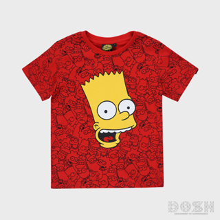 DOSH BOYS T-SHIRTS THE SIMPSONS เสื้อยืดคอกลม แขนสั้น เด็กชายFSIBT5043-RE