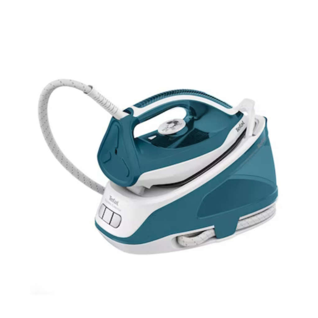 TEFAL เตารีดแรงดันไอน้ำ Express Essential (Auto-off, 2400W, 1.4L) SV6121T0 สีฟ้าน้ำทะเล ประกันศูนย์ฯ