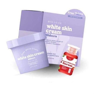 โฉมใหม่ ไวท์สกินบอดี้ครีม [แถมสบู่+เซรั่มจิ๋ว] White Skin Body Cream ขนาด100 กรัม