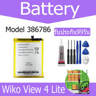 แบตเตอรี่ Wiko View 4 Lite Battery Model 386786（3900 mAh） ฟรีชุดไขควง hot!!!