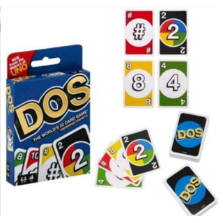 ของเล่น  การ์ดเกม  UNO DOS The worlds # 2 card game. 108 ใบ