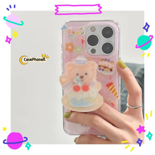 ✨จัดส่งภายใน 24 ชม ✨เคสไอโฟน12 13 14 Pro For 11 หมีน้อย การ์ตูน สาวน่ารักหัวใจ แฟชั่น เรียบง่า สาวน่ารักหัวใจ การป้องกัน