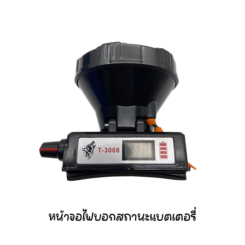 ไฟส่องกบ ไฟฉายคาดหัว ไฟส่องทาง ไฟฉายเดินป่า แคมป์ปิ้ง กันน้ำ ลุยฝน ชาร์จแบตได้ แบตอึด 8-10 ชั่วโมง thumbnail 9