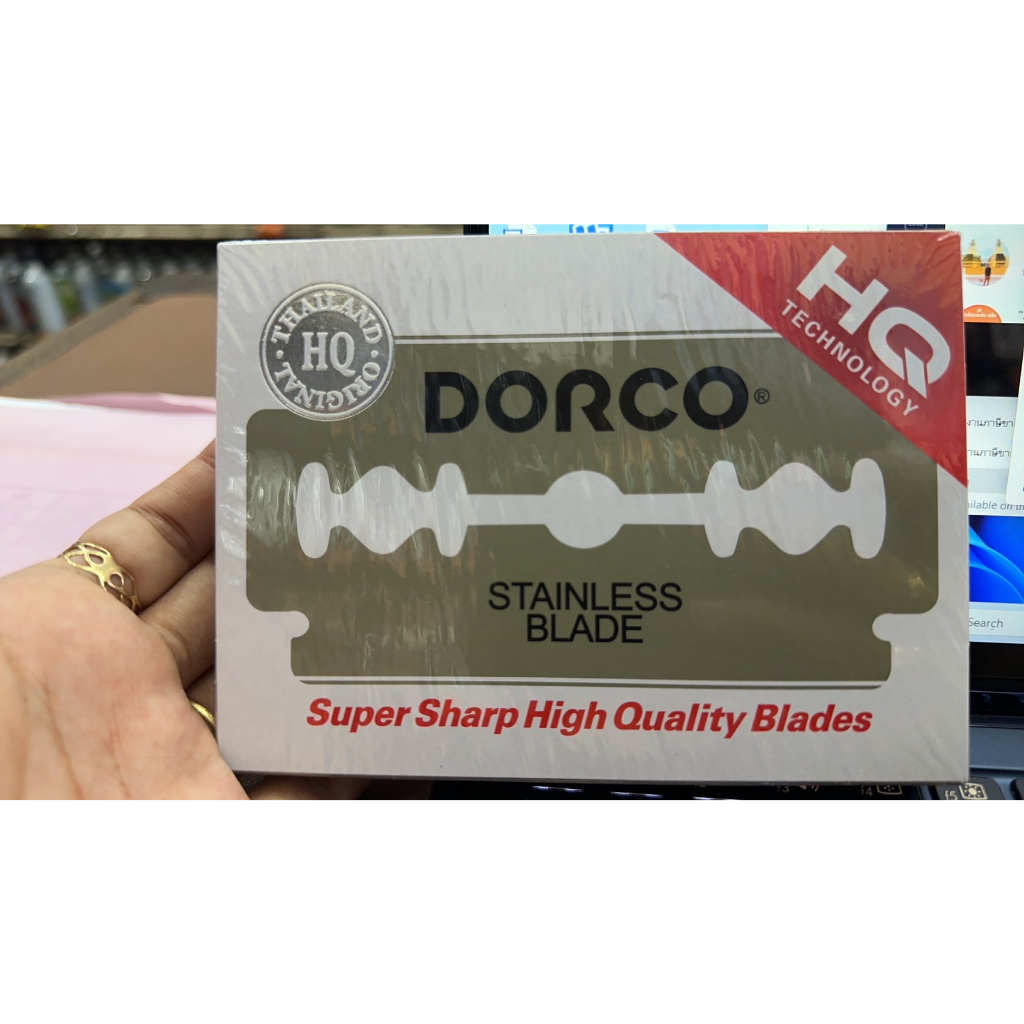 ( ถูกแท้100%) ใบมีด 2คม ดอร์โก้ Dorco Stainless Blade ใบมีดโกน มีดโกน โกนหนวด ดองโก้ 100 ใบมีด/กล่อง