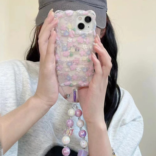 💕จัดส่งภายใน24ชั่วโม💕For iPhone 11 12 13 14 pro max case เคสไอโฟน 11 iphone 13 ดอกไม้ เคสป้องกันการตก soft case