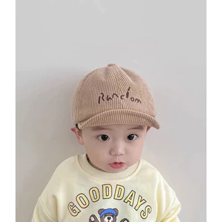 หมวกแก็บผ้าลูกฟูกเด็กชายเด็กหญิง 4-18เดือน รอบหัว40-48cm