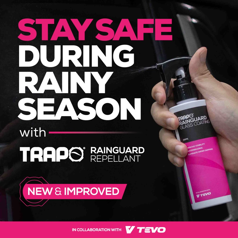 น้ำยาเคลือบกระจกรถยนต์ Trapo Rainguard Glass Coating