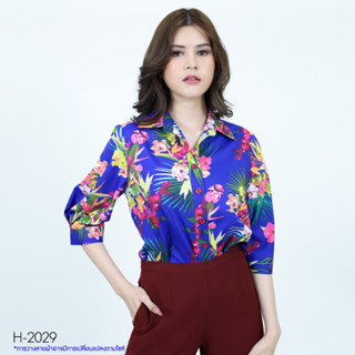 MIKIKO Shirt MI-H2029 โคโม่ จินจีร่า แขนยาว IGPU23-4