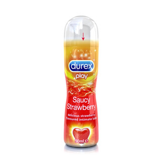 Durex Play Saucy Strawberry 50ml เจลหล่อลื่นสูตรน้ำกลิ่นสตอเบอร์รี่